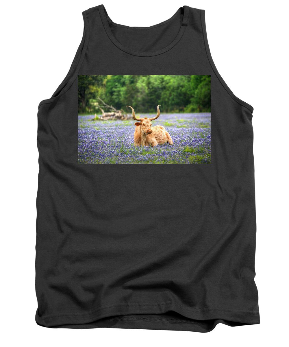 Texas Tank Top featuring the photograph Springtime in Texas by Dave Files