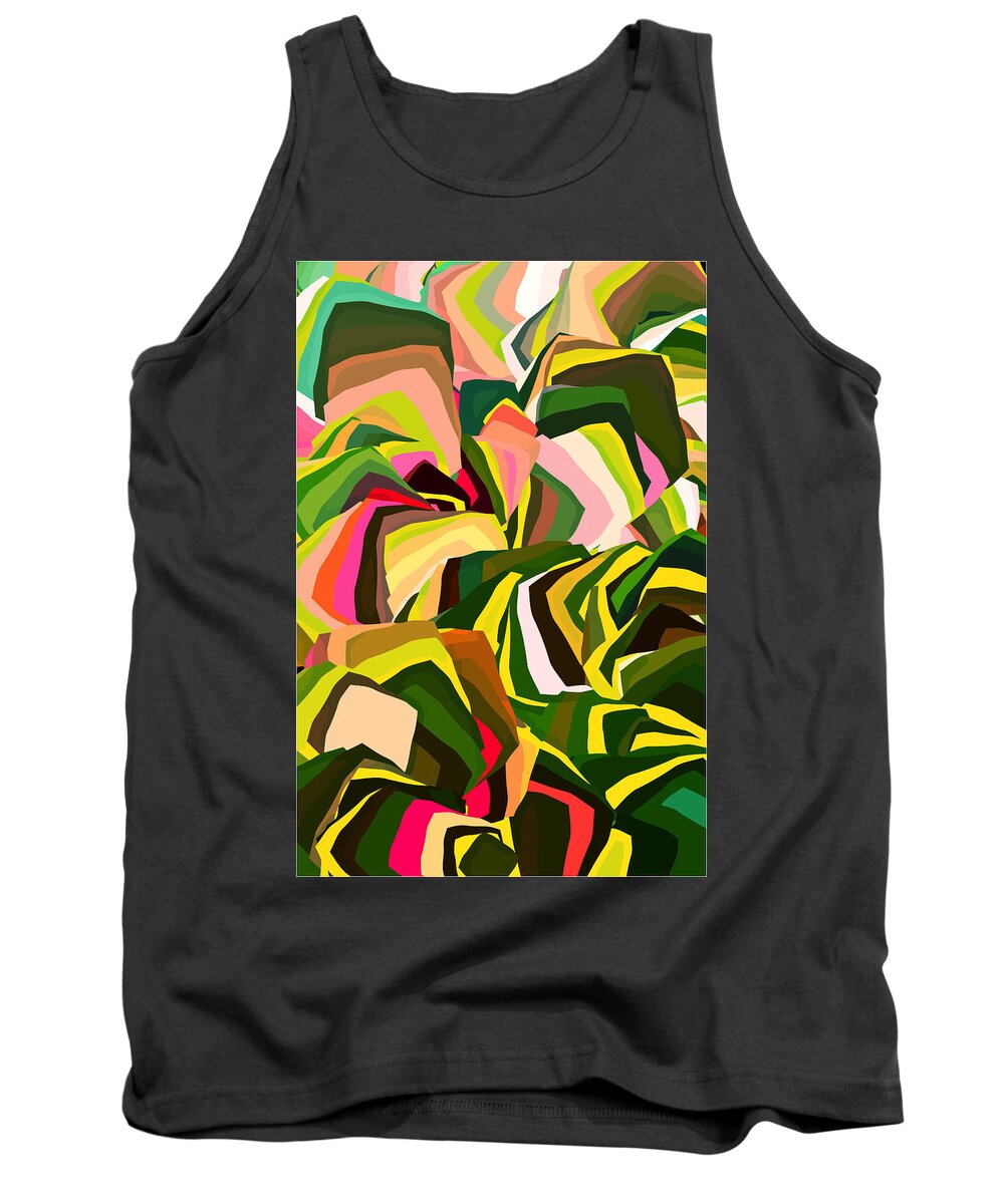 Digital Tank Top featuring the digital art Square Root 1 by Artcetera By   LizMac