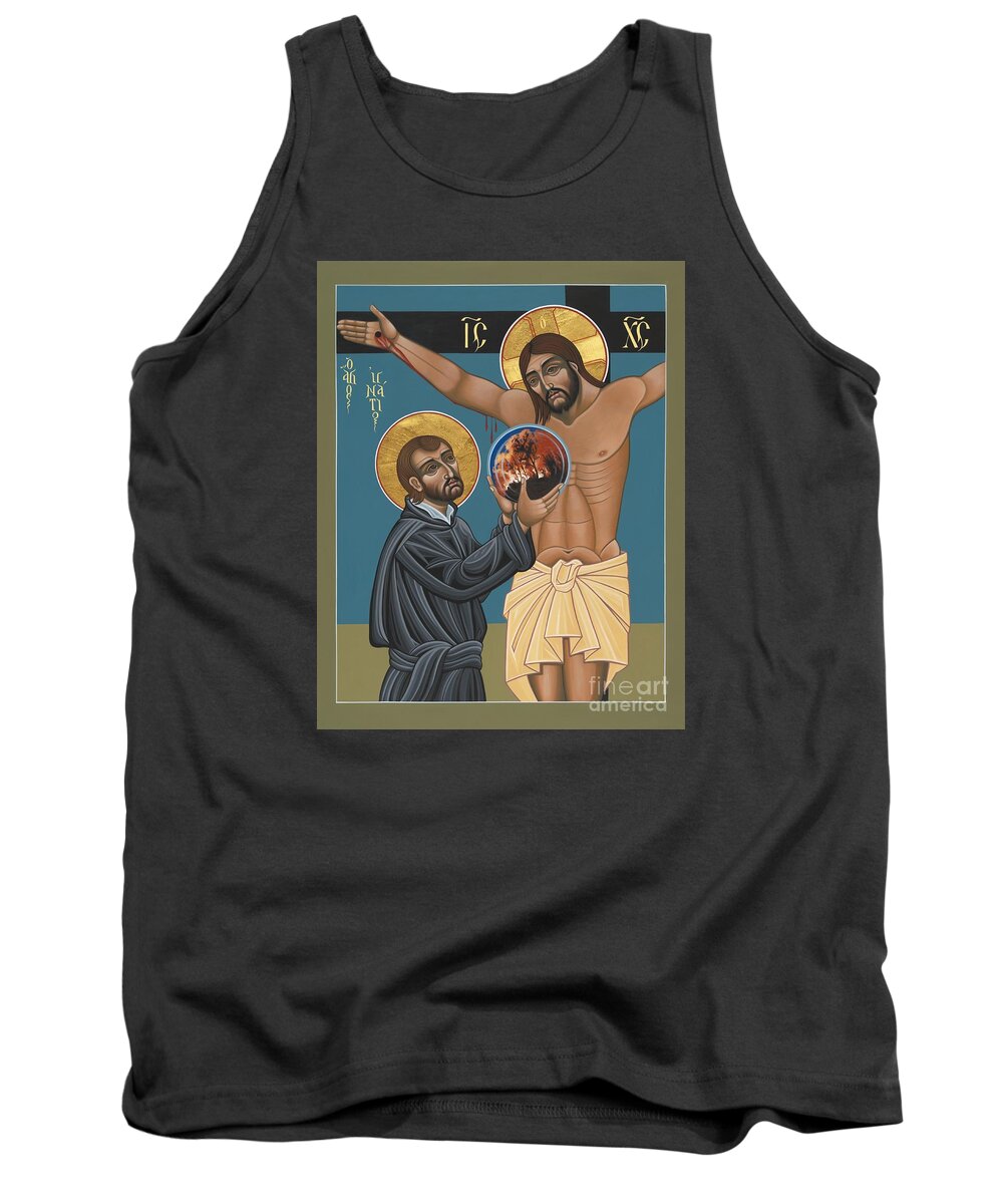 St. Ignatius And The Passion Of The World In The 21st Century Tank Top featuring the painting St. Ignatius and the Passion of the World in the 21st Century 194 by William Hart McNichols