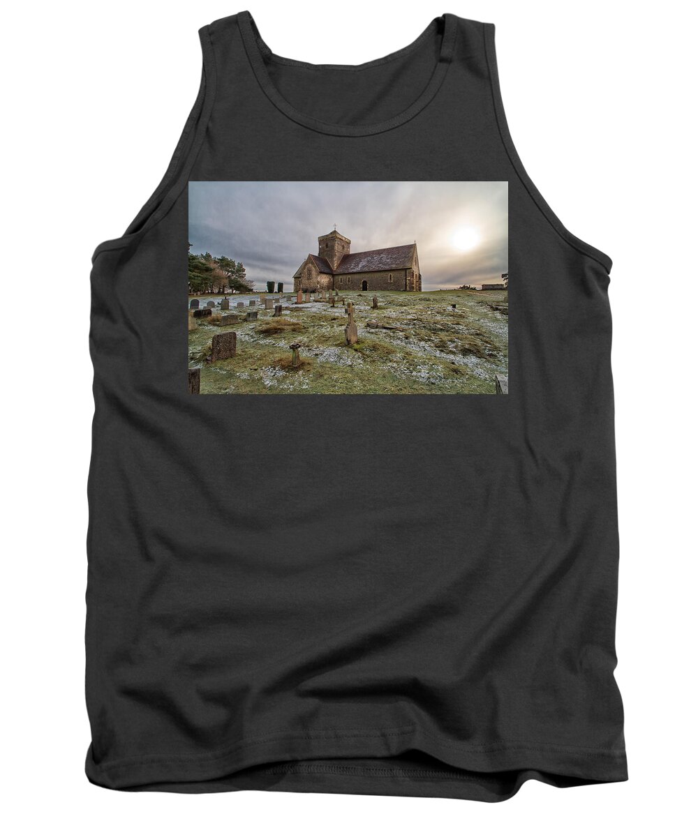 Shirley Mitchell Tank Top featuring the photograph St Martha's on the Hill by Shirley Mitchell