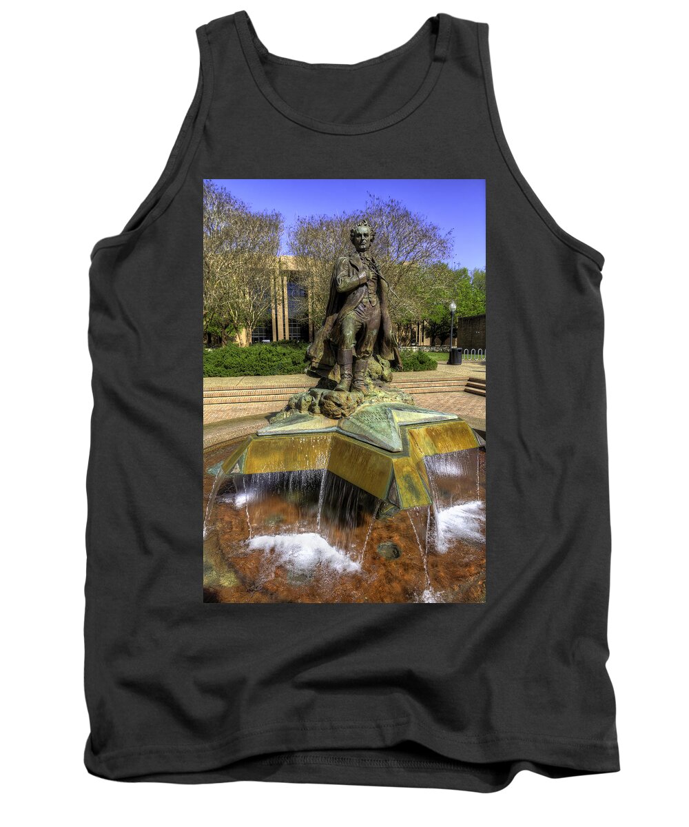 Tim Tank Top featuring the photograph Stephen F. Austin Statue by Tim Stanley