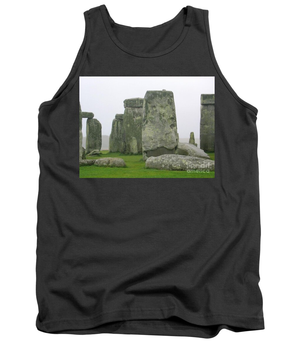 Stonehenge Tank Top featuring the photograph Stonehenge Detail by Denise Railey
