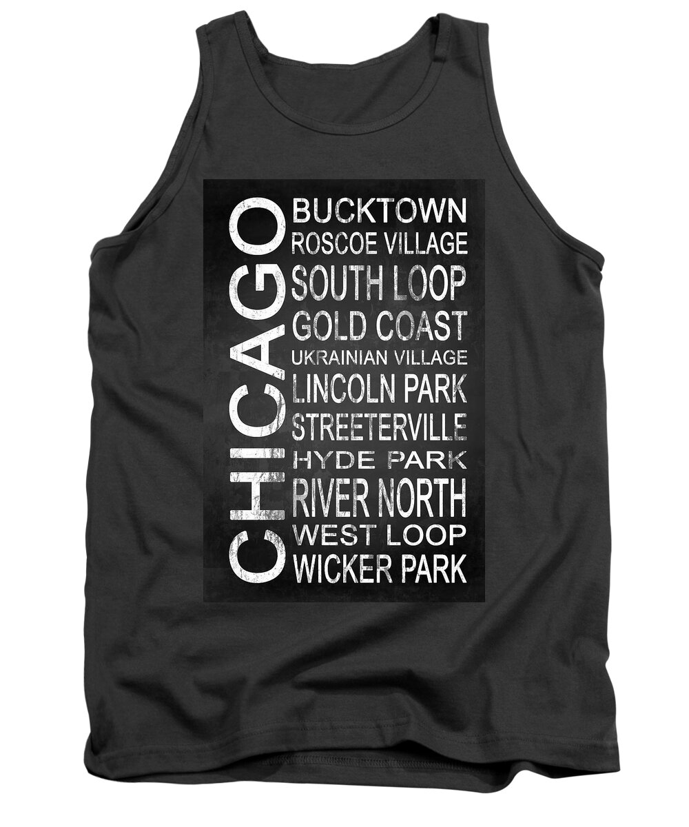 Art Tank Top featuring the digital art Subway Chicago 2 by Melissa Smith
