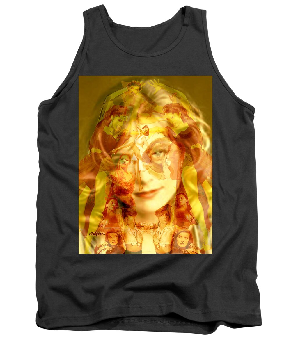 Sum Of All Desires Tank Top featuring the digital art Sum Of All Desires by Seth Weaver