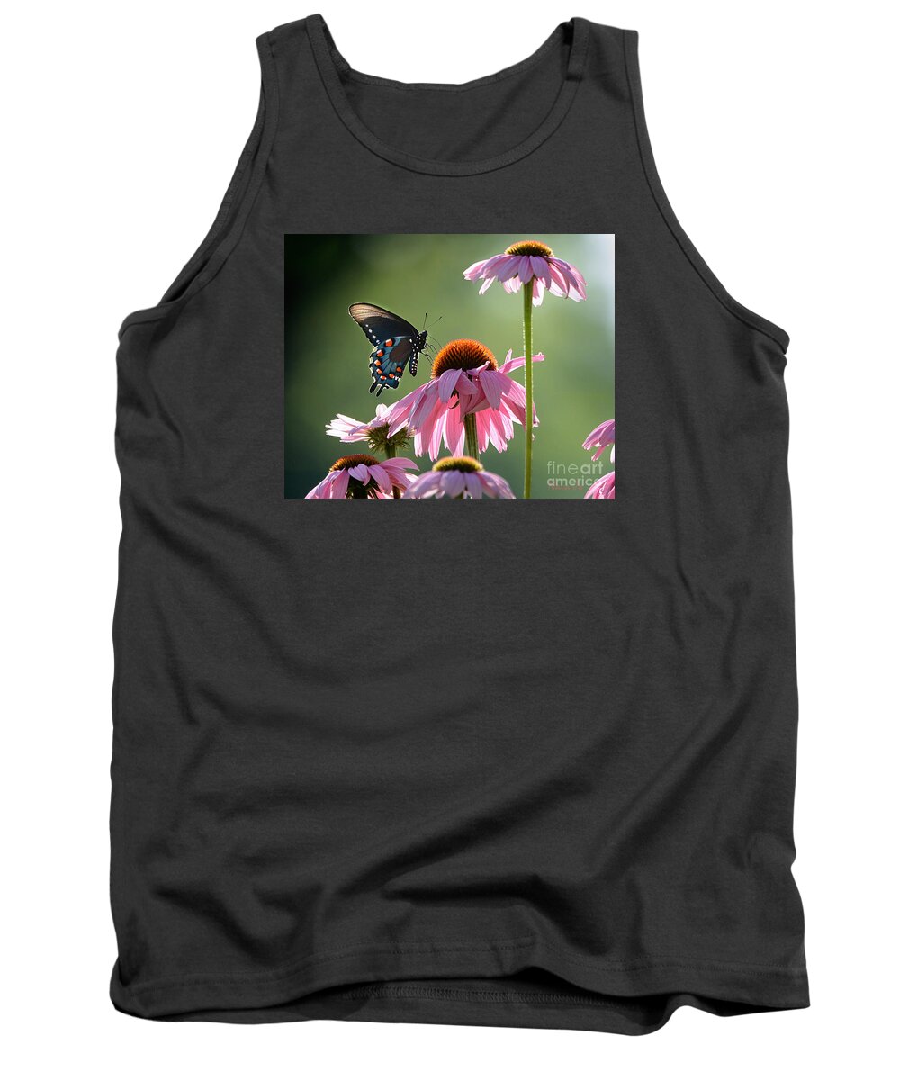 Floral Tank Top featuring the photograph Summer Morning Light by Nava Thompson