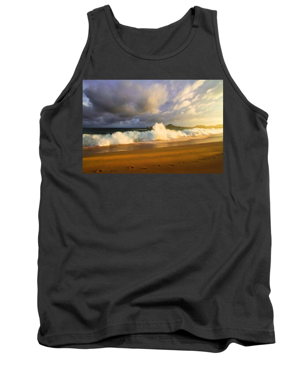 Waves Tank Top featuring the photograph Summer storm by Eti Reid