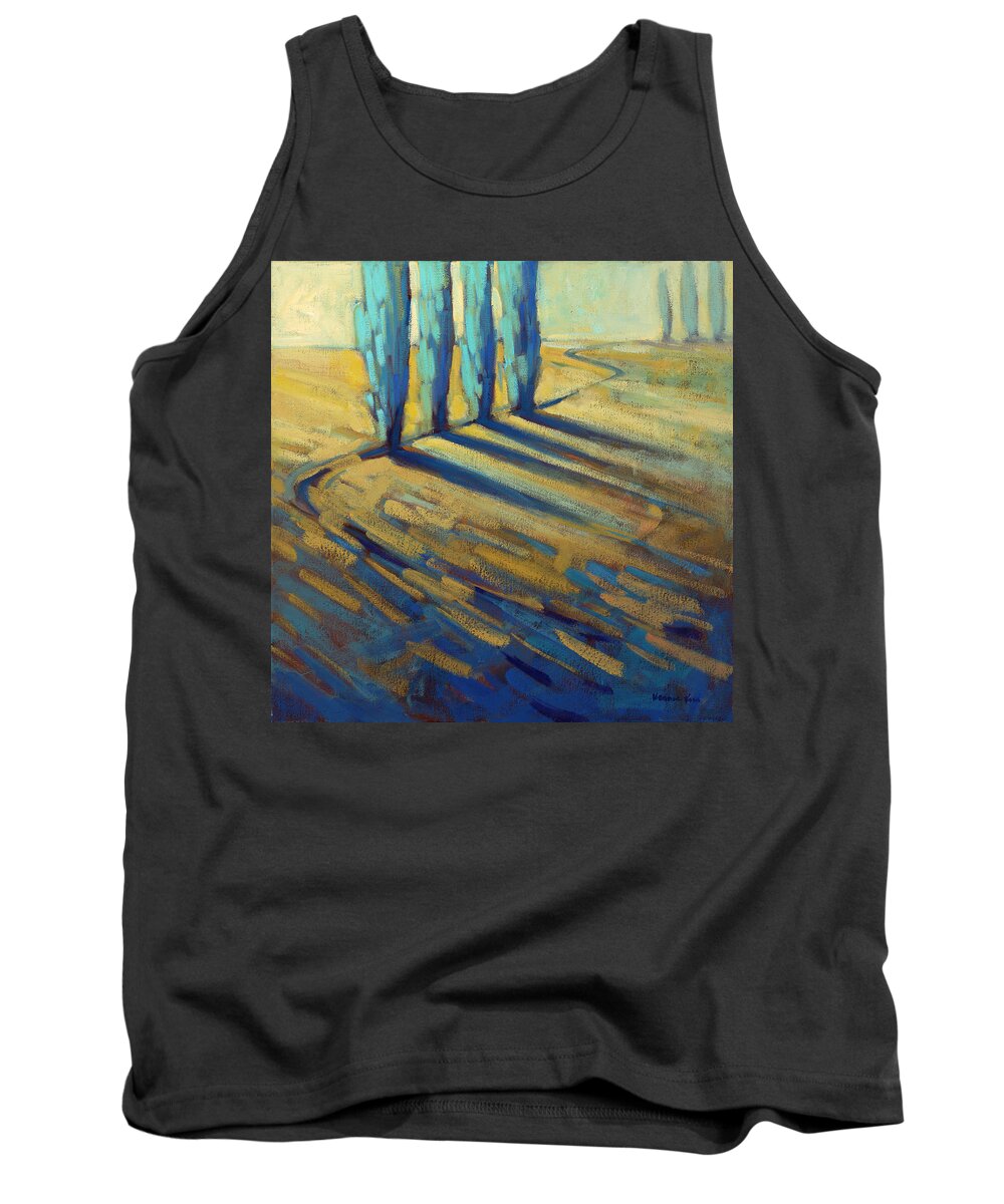 California Tank Top featuring the painting Teal by Konnie Kim