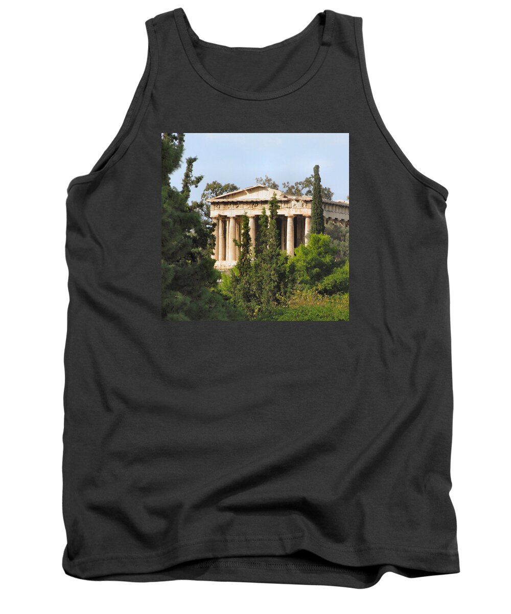 Ancient Greece Tank Top featuring the photograph Temple of Hephaestus - Athens, Greece by Lin Grosvenor