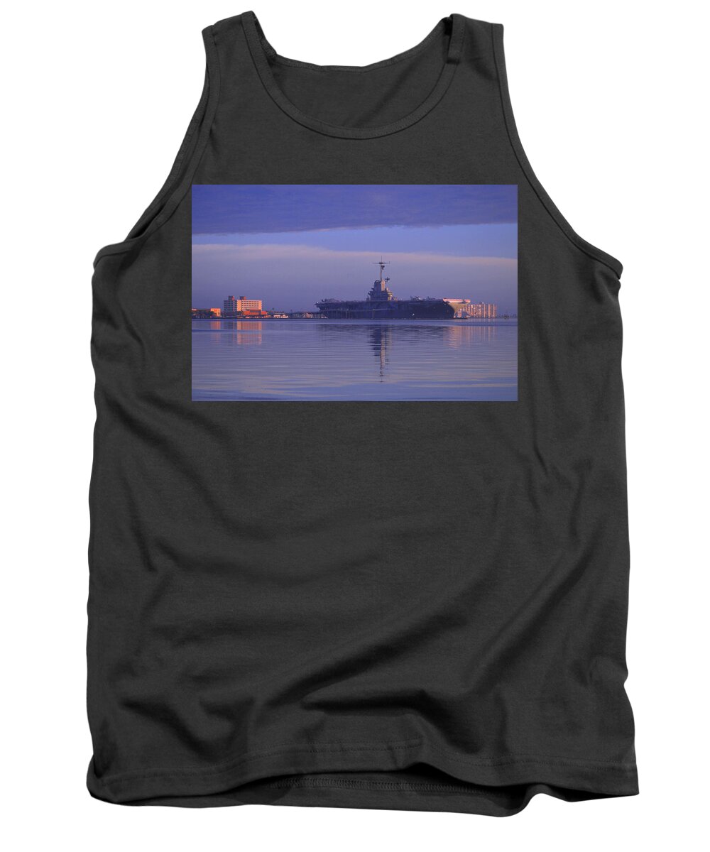 Blue Tank Top featuring the photograph The Blue Ghost by Leticia Latocki