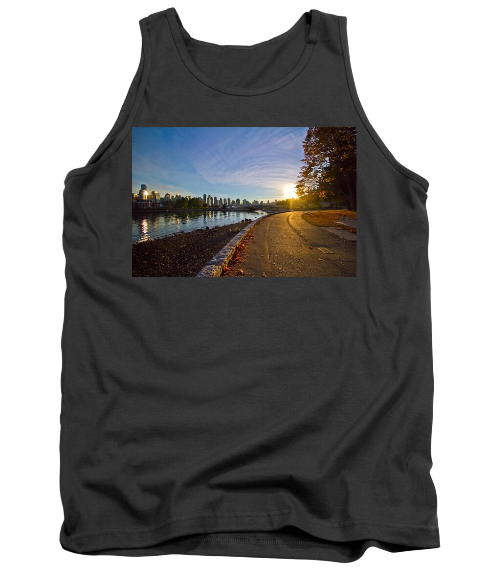 Sunset Tank Top featuring the photograph The Emerald city by Eti Reid