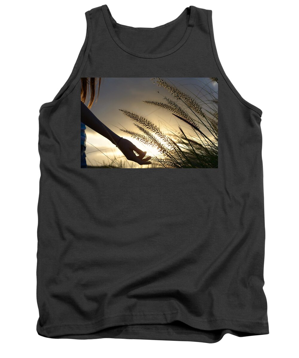 Sunlight Tank Top featuring the photograph The Good Earth by Laura Fasulo