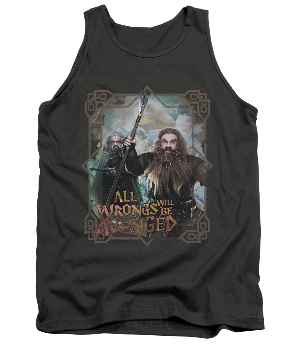 The Hobbit Tank Top featuring the digital art The Hobbit - Wrongs Avenged by Brand A