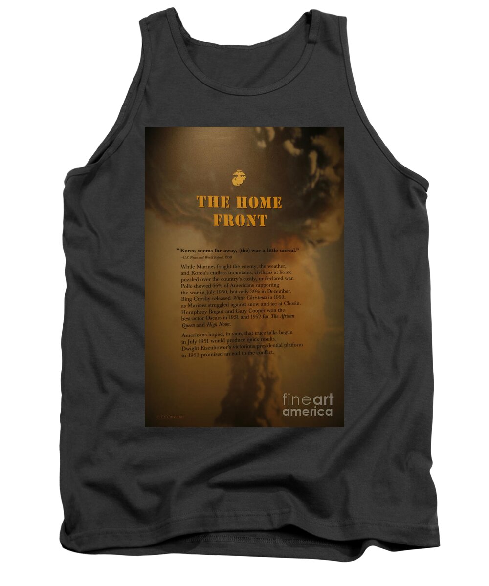 Us Marines Tank Top featuring the photograph The Home Front 1950 by Carol Lynn Coronios