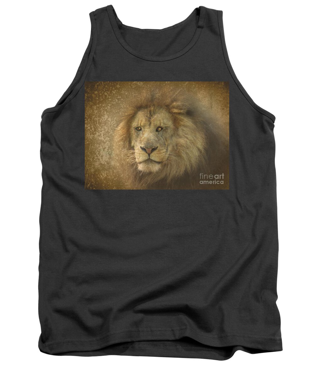 Wildlife Tank Top featuring the photograph King of the Jungle by Dawn Gari