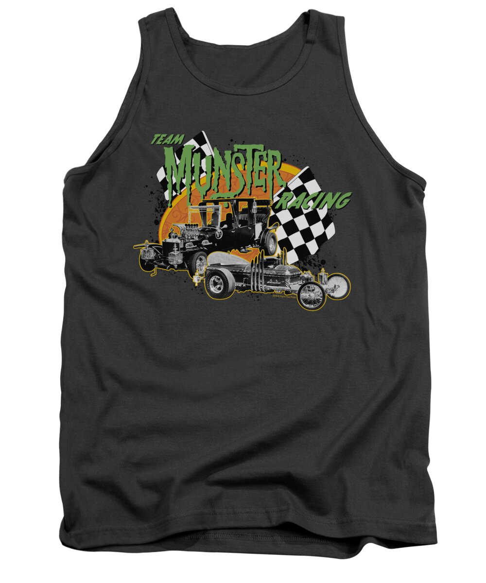 The Munsters Tank Top featuring the digital art The Munsters - Munster Racing by Brand A