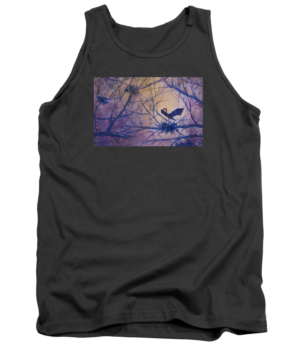 Painting Tank Top featuring the painting The Rookery Revisited by Lee Beuther