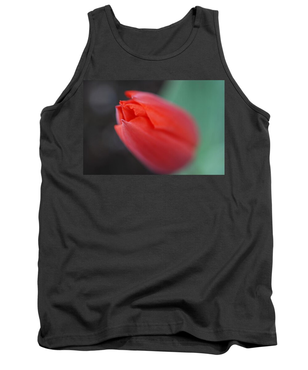 Tulip Tank Top featuring the photograph The Tip of the Tulip by Kathy Paynter