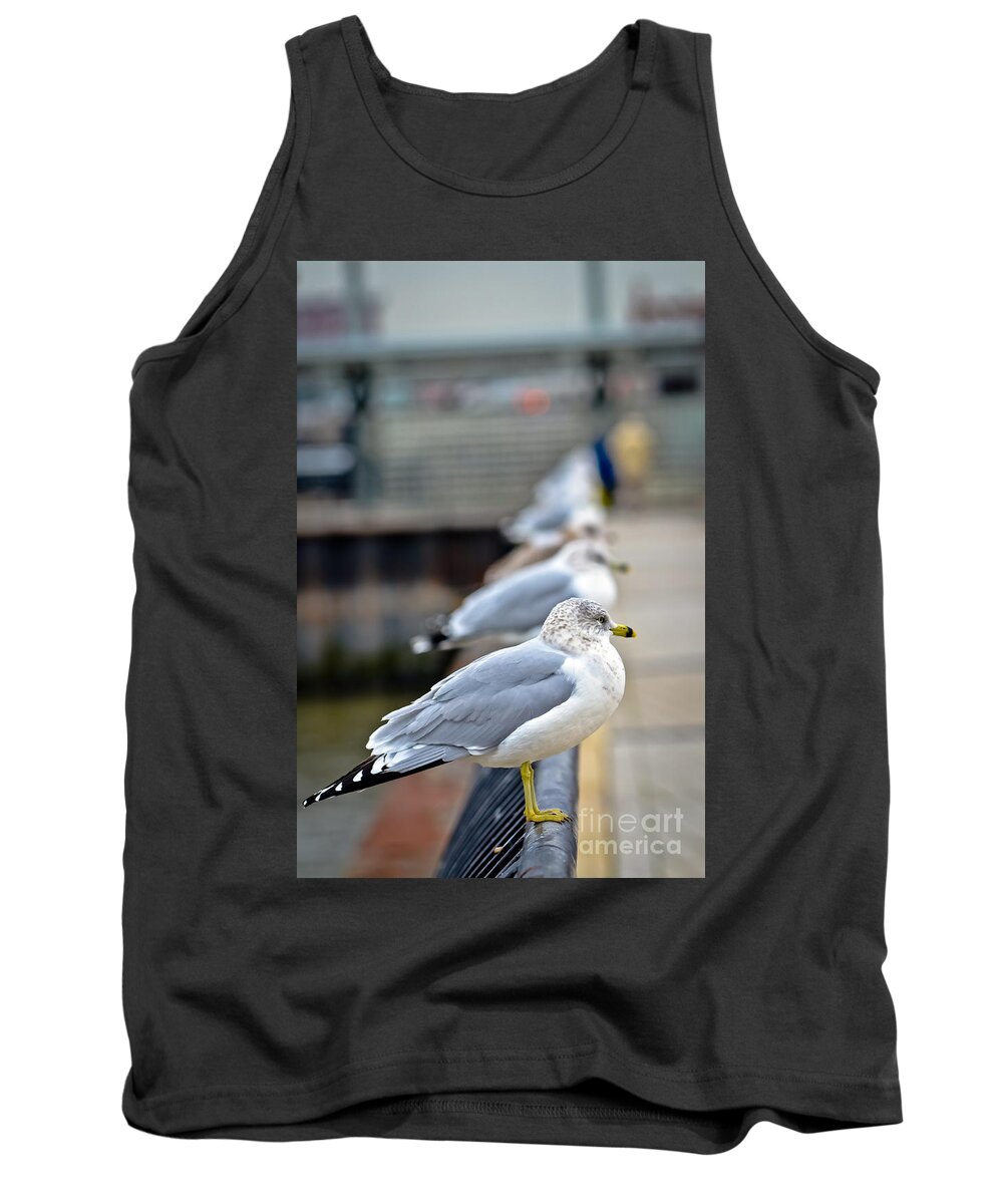 2014 Tank Top featuring the photograph The waiting line by PatriZio M Busnel