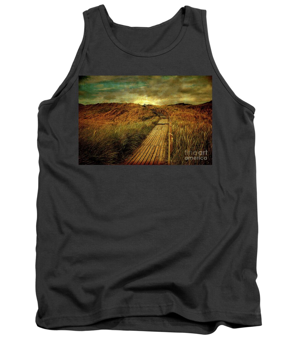 Nature Tank Top featuring the photograph The Way by Hannes Cmarits