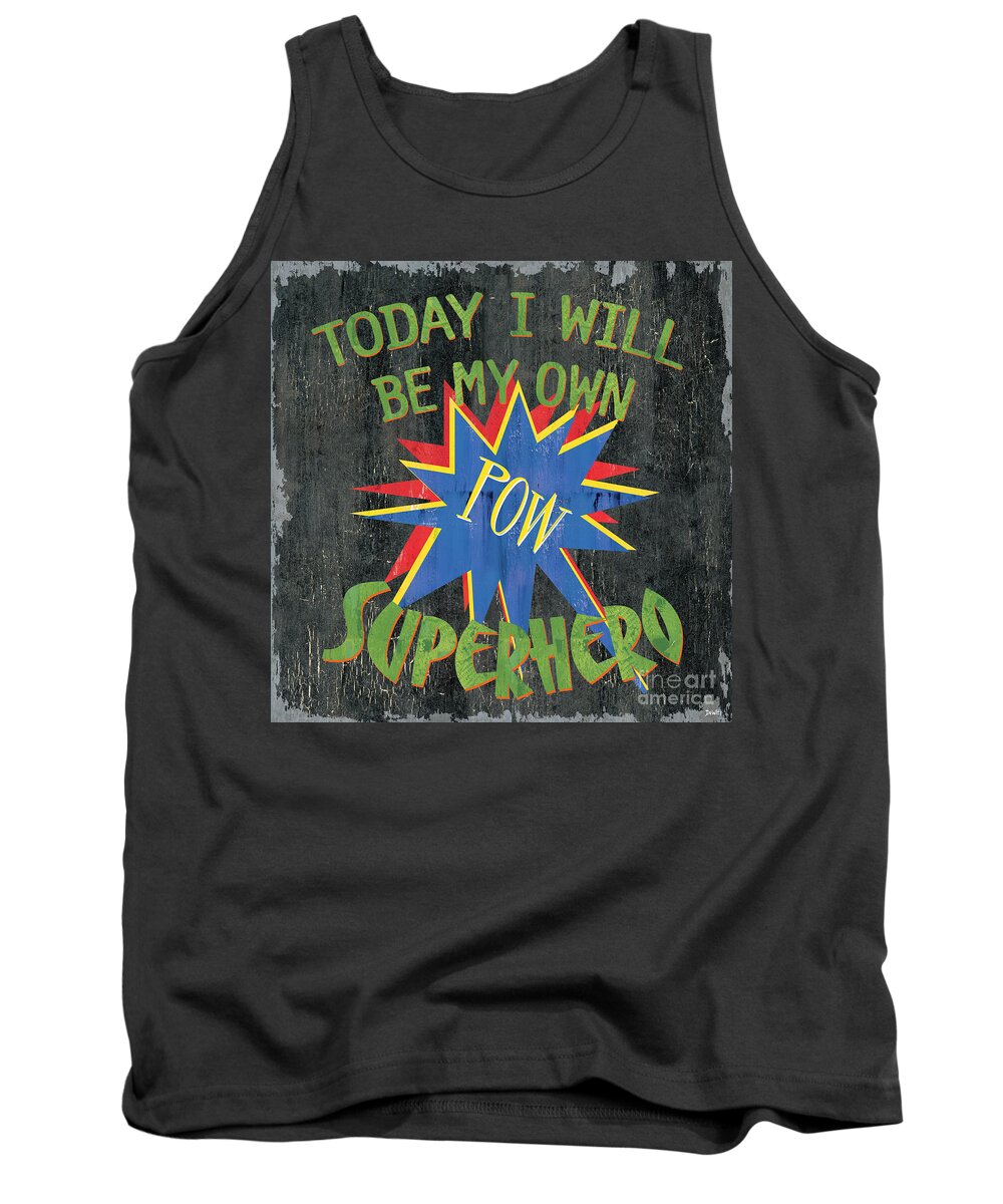 Kids Tank Top featuring the painting Today I Will Be... by Debbie DeWitt