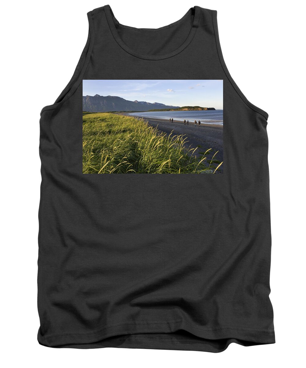 Daytime Tank Top featuring the photograph Tourists View Hallo Bay Near The Mouth by Don Pitcher