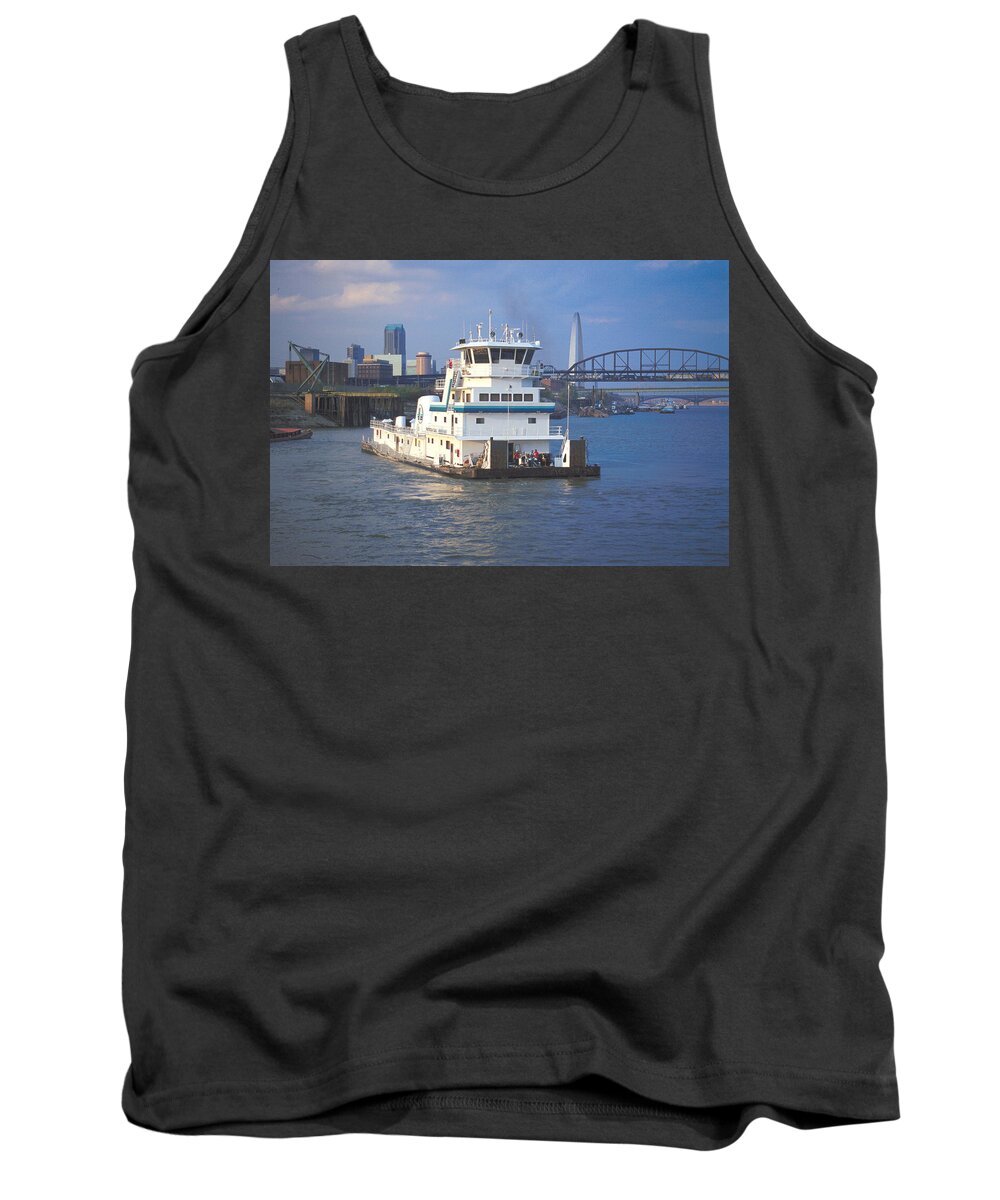 Towboats Tank Top featuring the photograph Towboat Patricia Gail St Louis by Garry McMichael