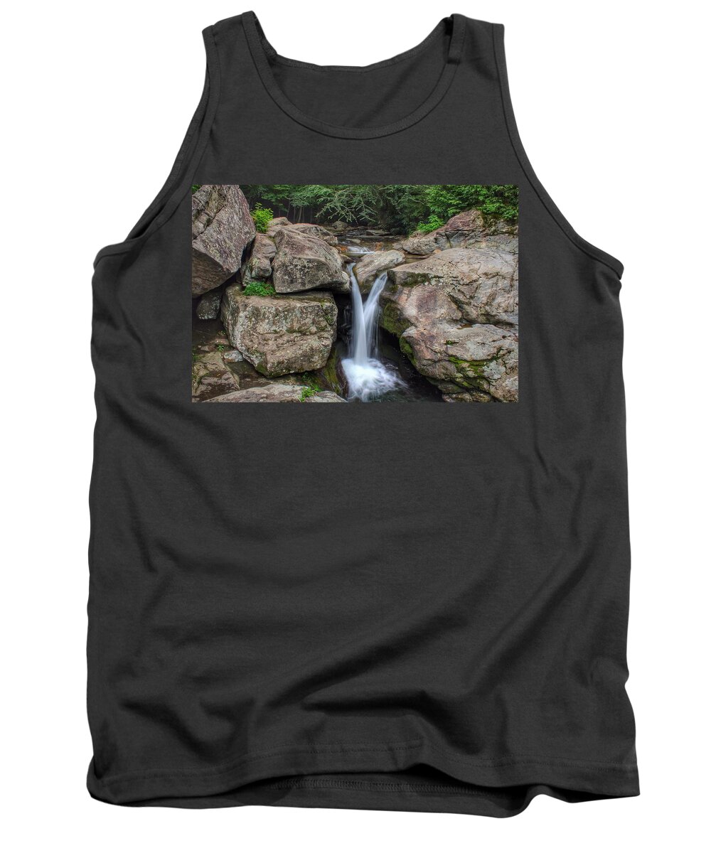 Trash Can Falls Tank Top featuring the photograph Trash Can Falls by Chris Berrier