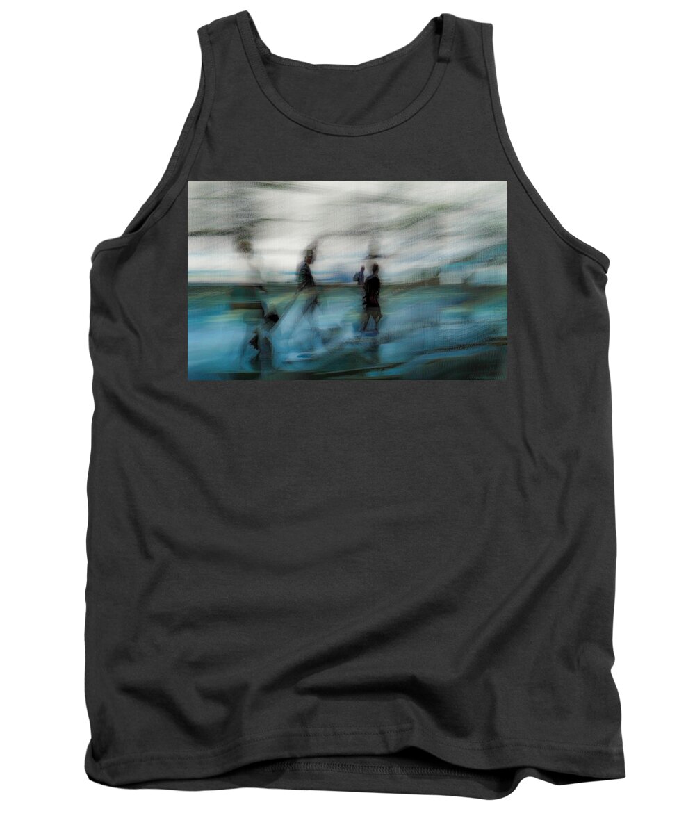 Impressionist Tank Top featuring the photograph Travel Blues by Alex Lapidus