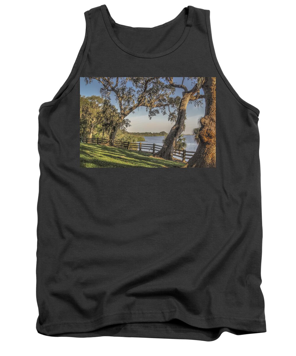 Florida Tank Top featuring the photograph Trees with a view by Jane Luxton