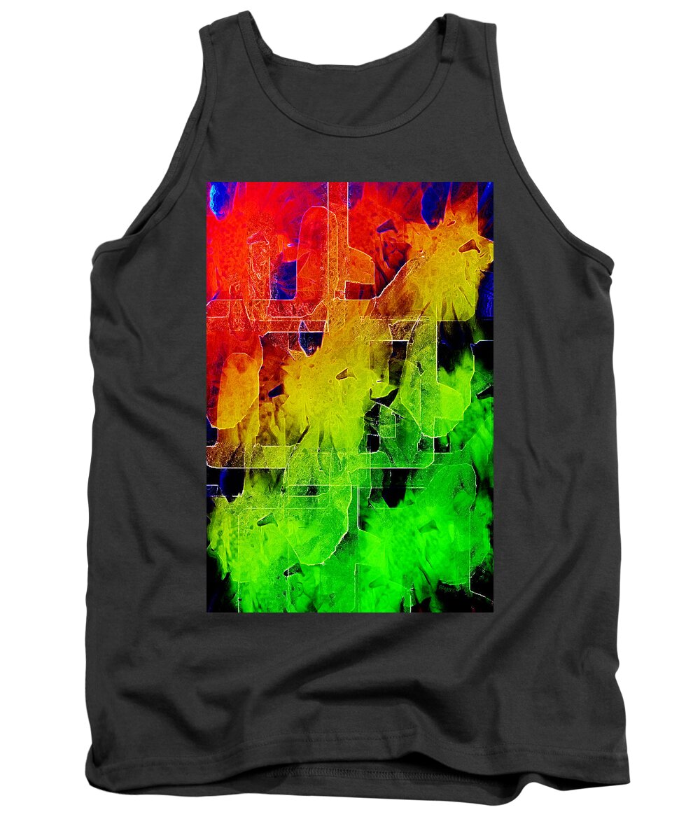 Payers Tank Top featuring the mixed media Trellis by Paula Ayers