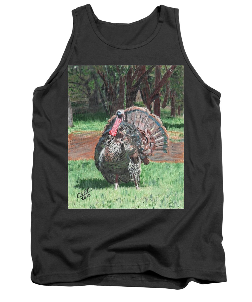 Landscape Tank Top featuring the painting Turkey by Cliff Wilson