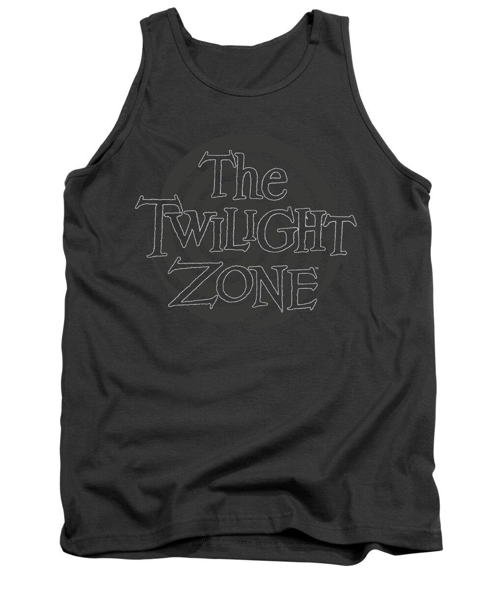  Tank Top featuring the digital art Twilight Zone - Spiral Logo by Brand A
