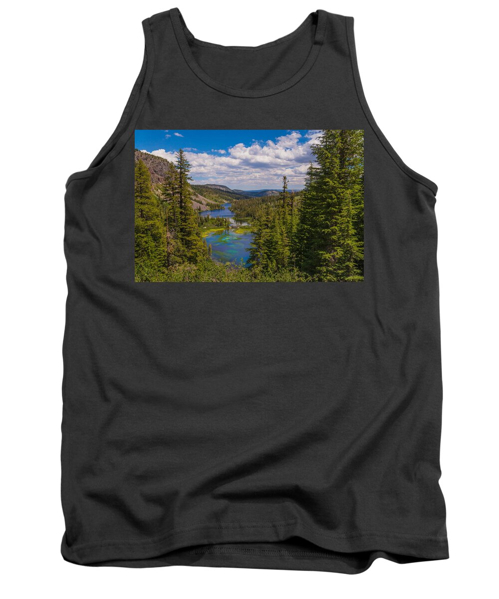 High Sierra Tank Top featuring the photograph Twin Lakes Overlook by Lynn Bauer