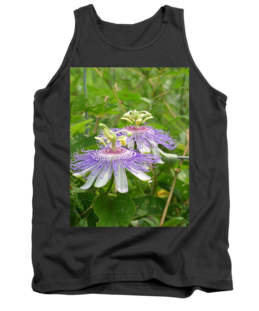 Passion Flowers Tank Top featuring the photograph Two to Tango by Cleaster Cotton