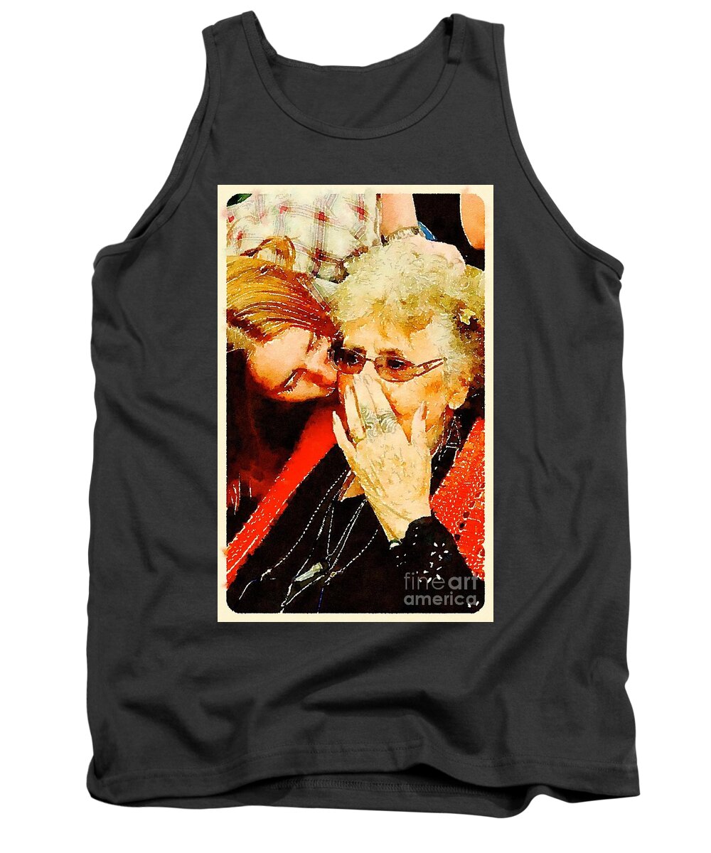 Painting Tank Top featuring the painting Unconditional by Vix Edwards