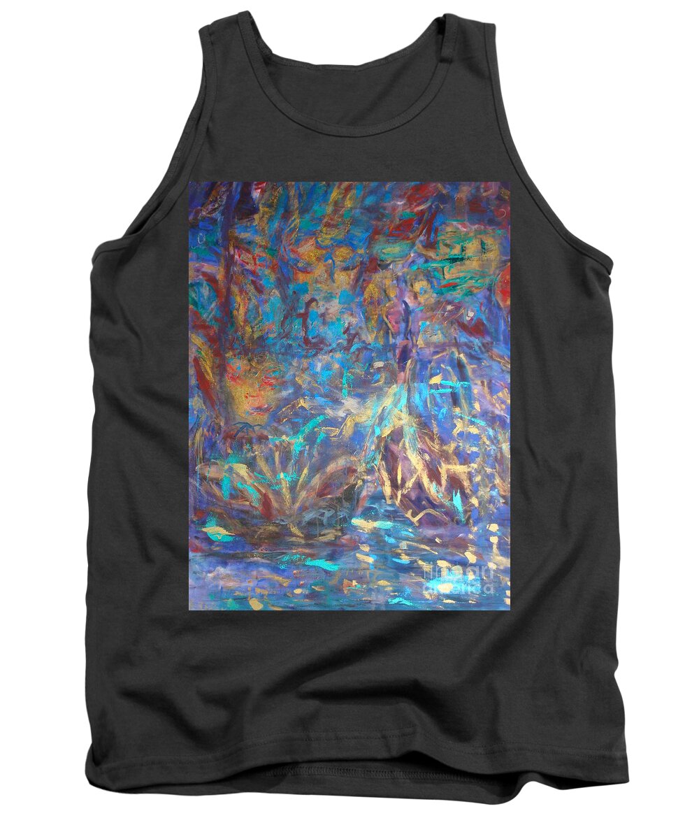 Venice Carnival Tank Top featuring the painting Venice Carnival by Fereshteh Stoecklein