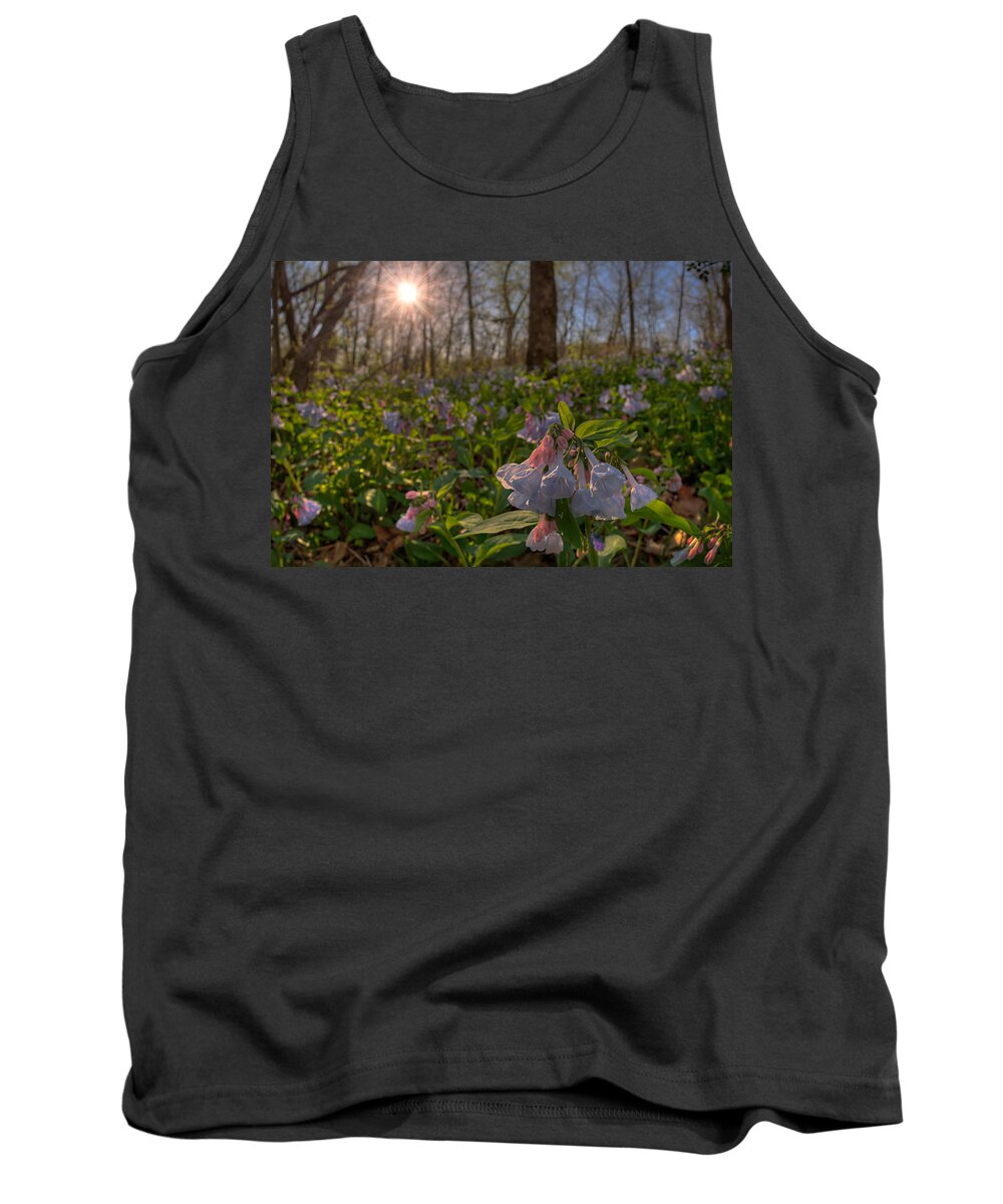 2012 Tank Top featuring the photograph Virgina Bluebells by Robert Charity