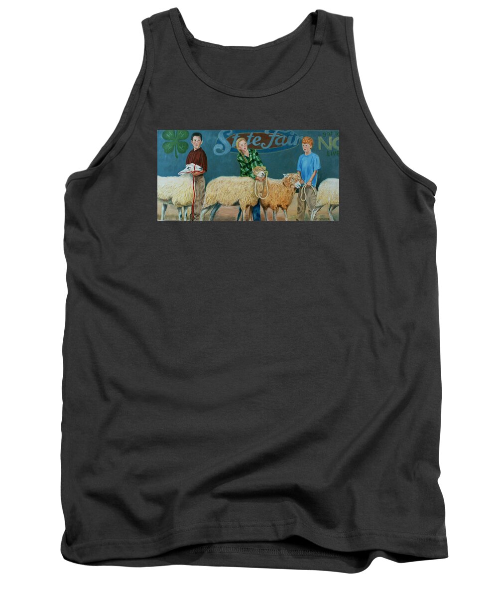 Children Tank Top featuring the painting Waiting on the Judges by Jill Ciccone Pike
