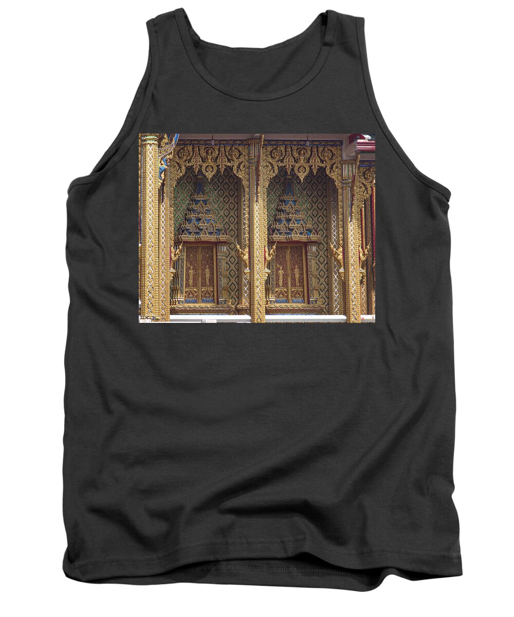 Temple Tank Top featuring the photograph Wat Thung Setthi Ubosot Window DTHB1550 by Gerry Gantt
