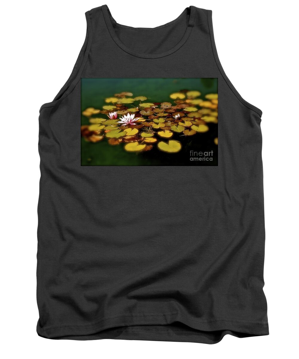 Lily Tank Top featuring the photograph Water Lilies by Linda Bianic