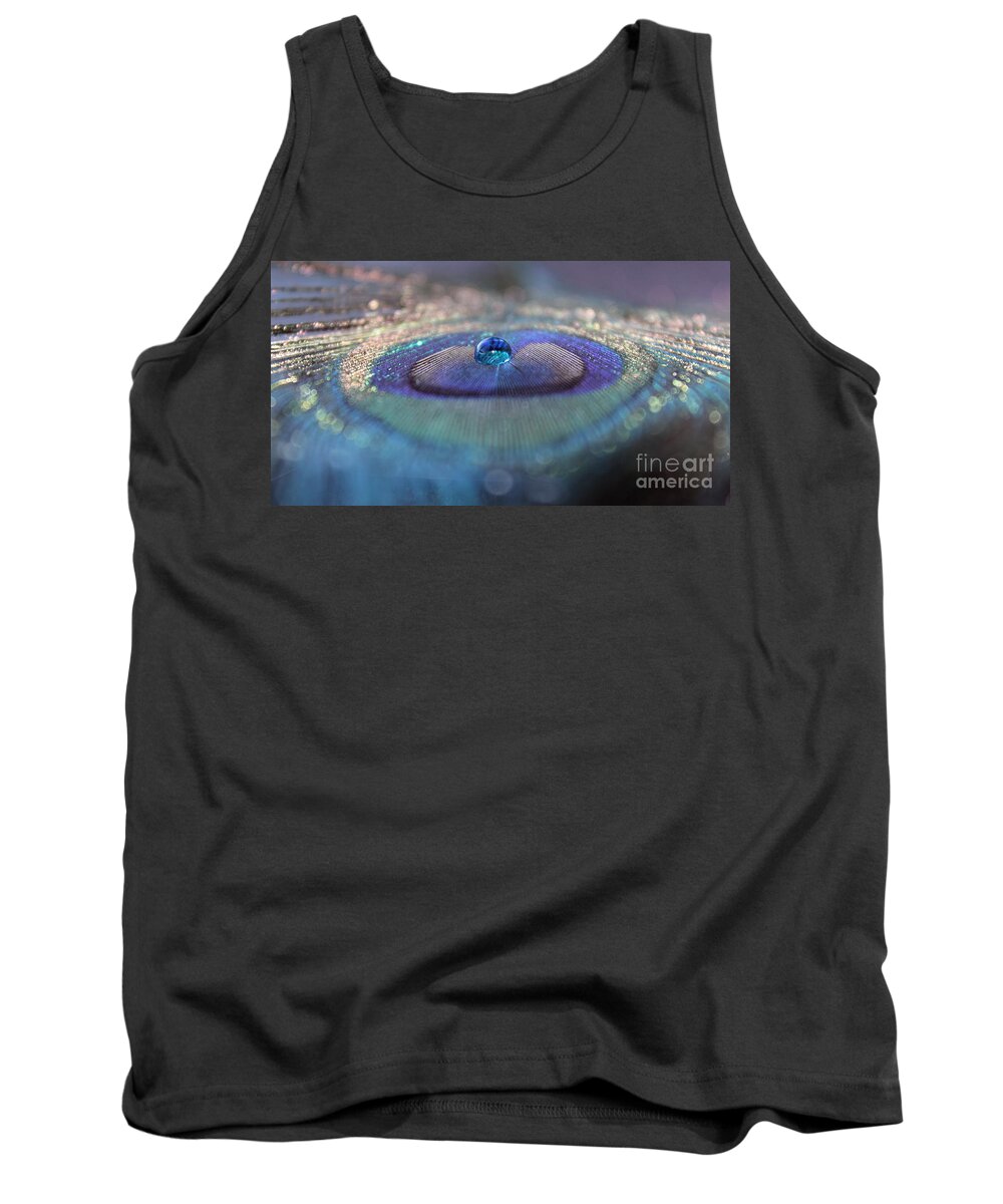 Peacock Feather Tank Top featuring the photograph We Won't Say Goodbye by Krissy Katsimbras