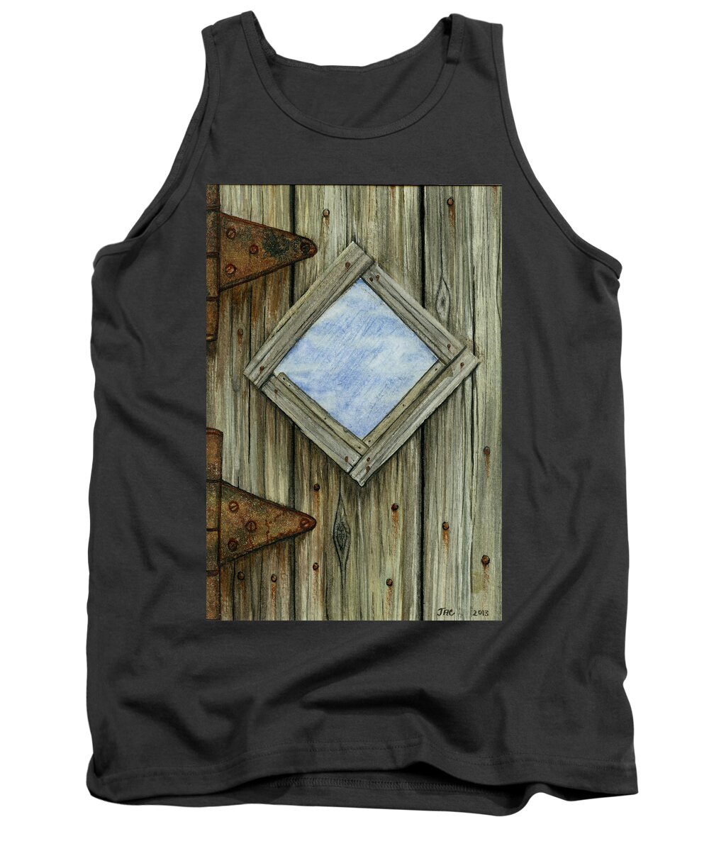 Watercolor Tank Top featuring the painting Weathered #2 by Jennifer Creech