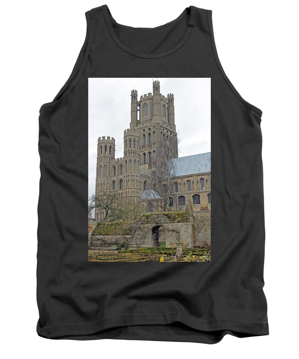 Cathedral Tank Top featuring the photograph West Tower of Ely Cathedral by Tony Murtagh