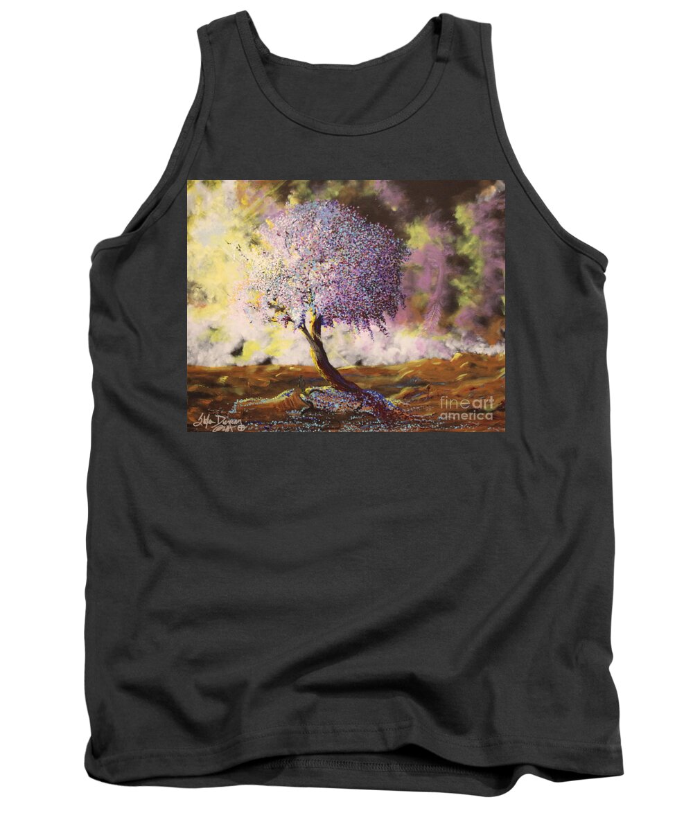 Impressionism Tank Top featuring the painting What Dreams May Come Spirit Tree by Stefan Duncan