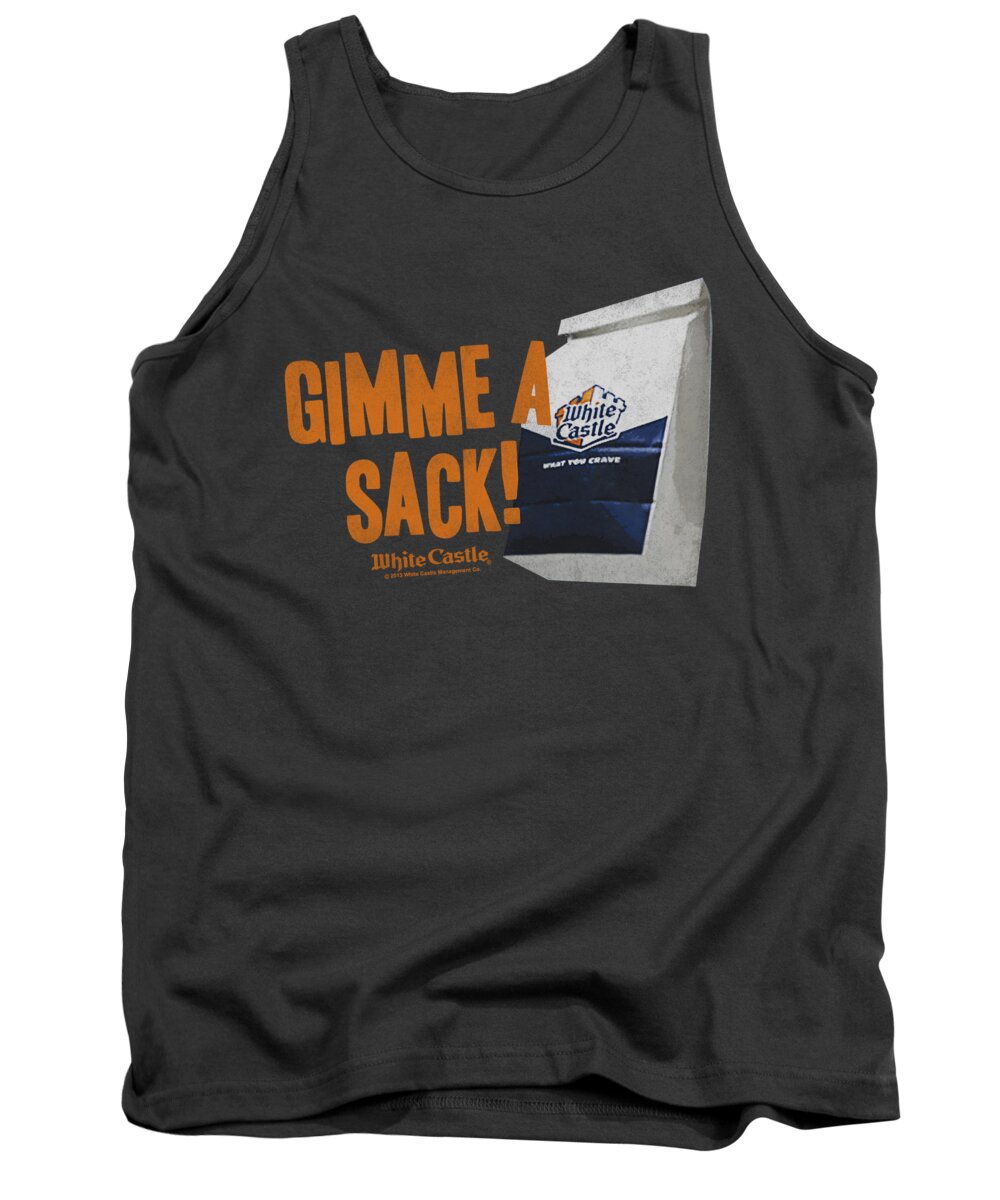 White Castle Tank Top featuring the digital art White Castle - Gimmie A Sack by Brand A