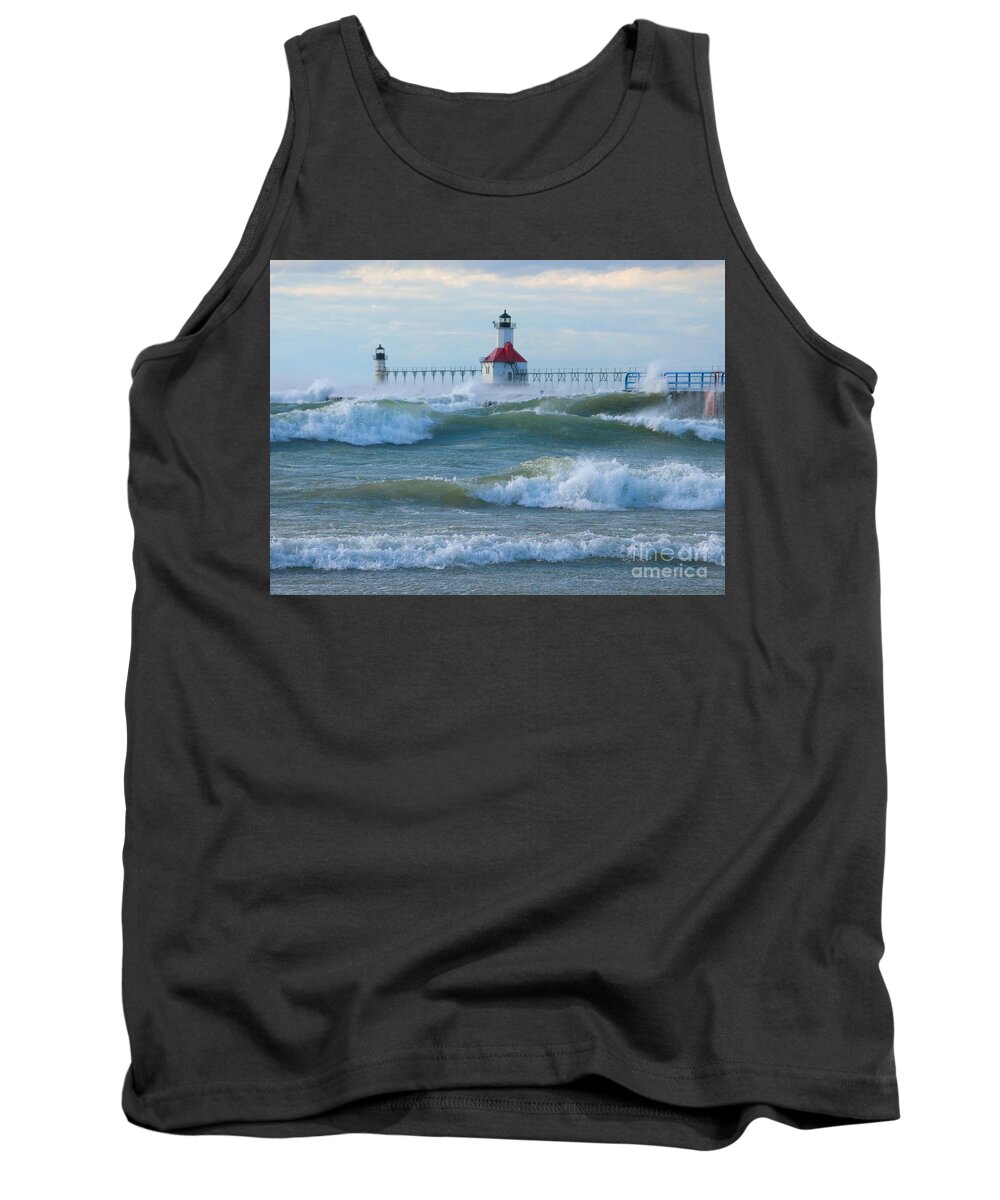 Wind Tank Top featuring the photograph Wind-borne Fury by Ann Horn