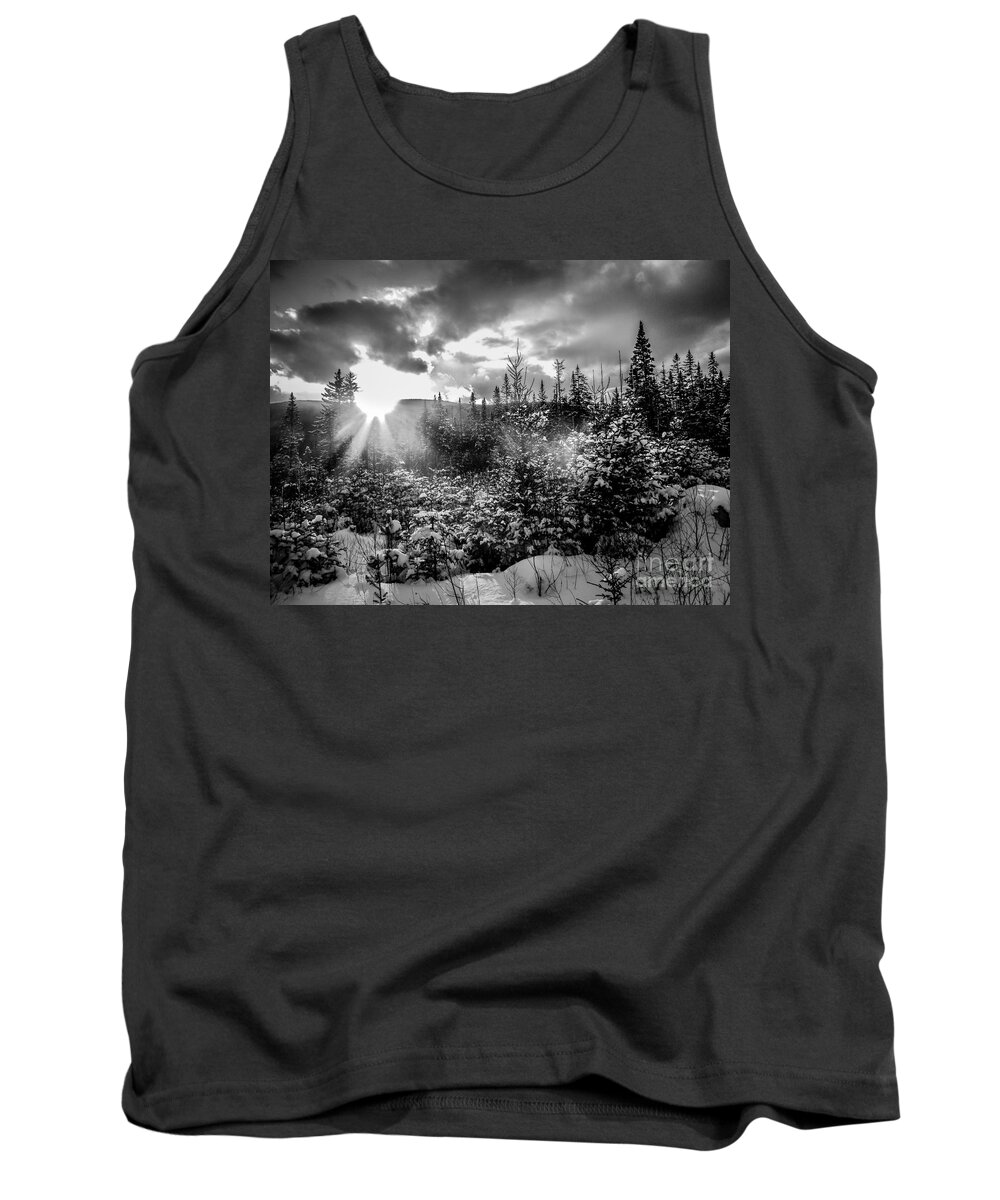 Winter Tank Top featuring the photograph Winter Sunset by David Rucker