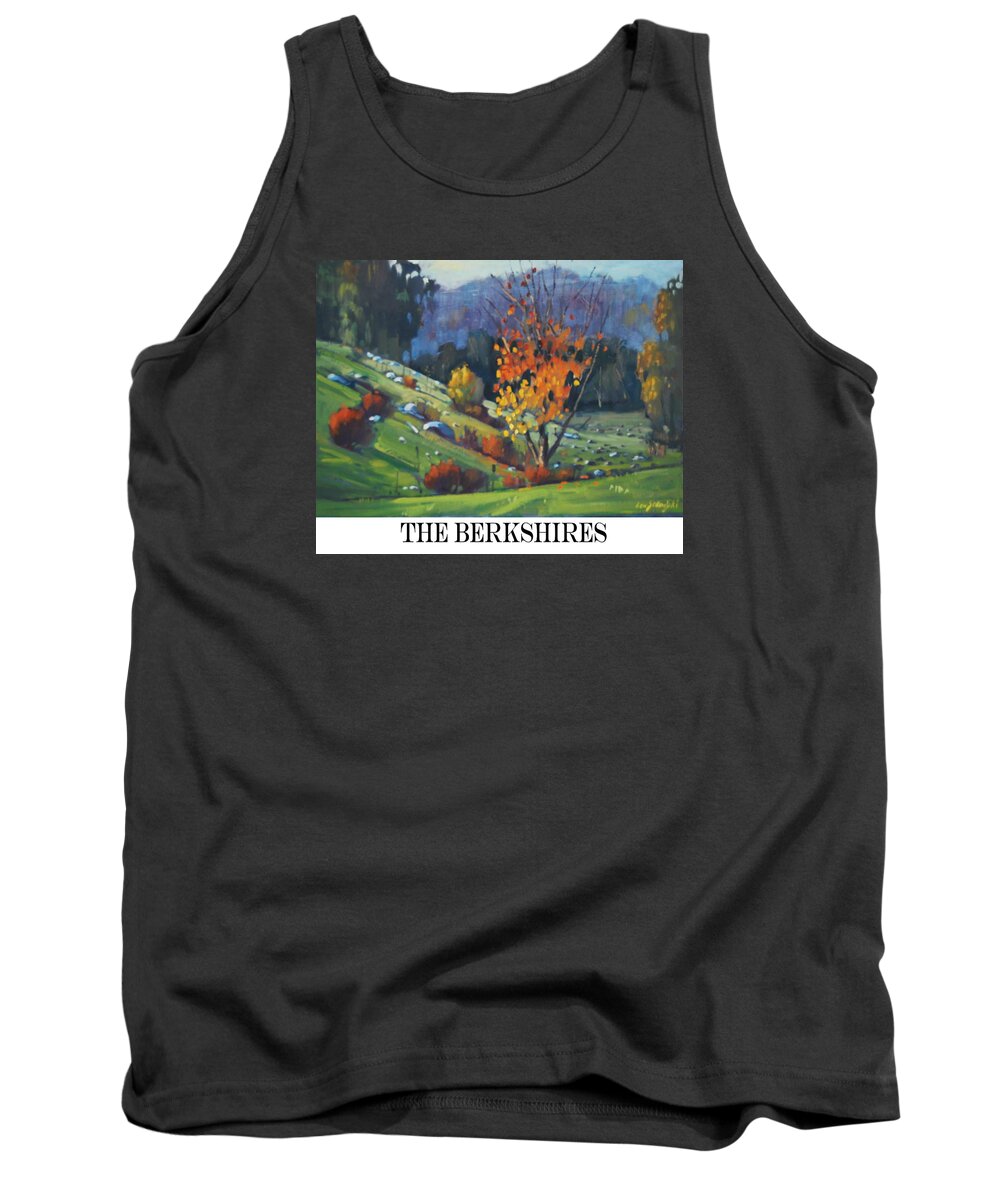 The Berkshires Tank Top featuring the painting the Berkshires by Len Stomski