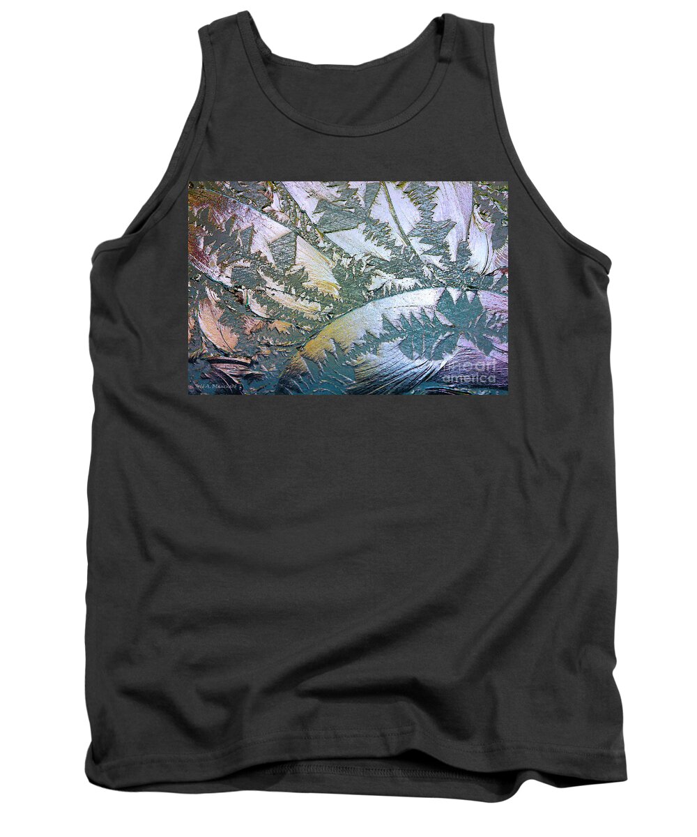 Abstract Tank Top featuring the photograph Glass Designs #1 by Todd Blanchard