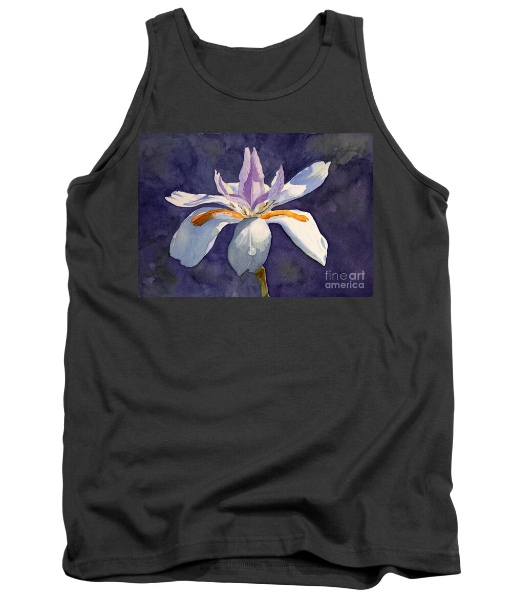 Flowers Tank Top featuring the photograph Native Iris by Jan Lawnikanis